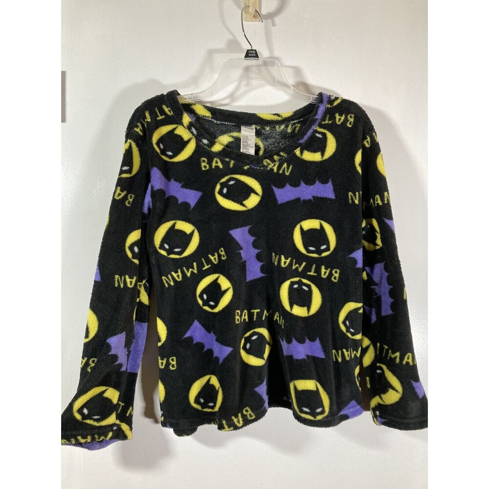 DC Comics Batman Fleece Pajama Top Sleepwear (M/8-10) • EUC •